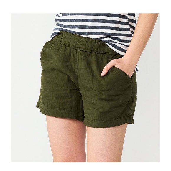 Sonoma Pants - Sonoma Dark Green High Waist Women's Shorts